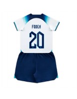 Anglie Phil Foden #20 Domácí dres pro děti MS 2022 Krátký Rukáv (+ trenýrky)